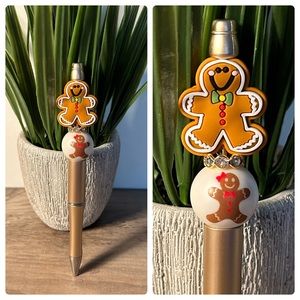 Gingerbread Cookie Beaded Pen
